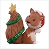 2015 Squirrel with Santa Hat *Merry Miniature *With Detached Tag