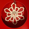 2007 Snowman Snowflake in Red Box *Porcelain