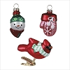 2021 Holiday Happiness Blown Glass set/3