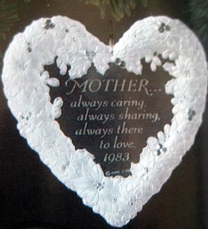 1983 Mother Acrylic (SDB) Hallmark Keepsake Ornament QX3067