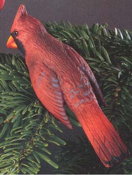1978 Red Cardinal Clip On MIB Hallmark Keepsake Ornament 450QX144-3-2