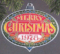 1978 Colors Of Christmas Merry Christmas (SDB) Hallmark Keepsake Ornament 350QX355-6-2