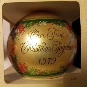 1979 Our First Christmas Together Ball (NB) Hallmark Keepsake Ornament QX205-4