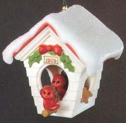 1979 Ready For Christmas Birdhouse   Hallmark Keepsake Ornament 650QX133-9-2
