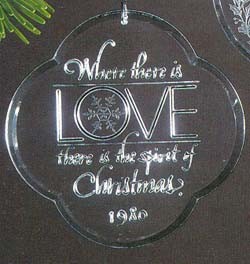 1980 Love Acrylic (SDB) Hallmark Keepsake Ornament QX3021
