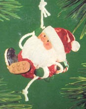 1983 Santa Mountain Climber Hallmark Keepsake Ornament QX4077