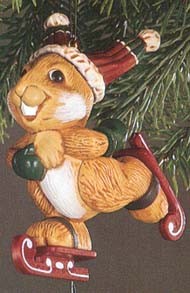 1983 Skating Rabbit (NB) Hallmark Keepsake Ornament 800QX409-7-2-2