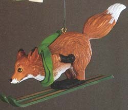 1983 Skiing Fox Hallmark Keepsake Ornament QX4207