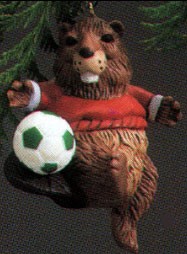 1985 Soccer Beaver (Issued 1985 & 86) Hallmark Keepsake Ornament 650QX4775