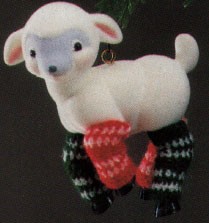 1985 Lamb in Legwarmers (SDB) Hallmark Ornament at Ornament Mall