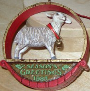1985 Sheep at Christmas (NB) Hallmark Keepsake Ornament QX5175