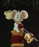 1986 Popcorn Mouse Hallmark Keepsake Ornament 675QX4213-2