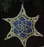 1986 Heirloom Snowflake Blue (NB) Hallmark Keepsake Ornament 675QX5153-2