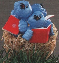 1986 Treetop Trio (Issued 1986 & 87)  Hallmark Keepsake Ornament 1100QX4256-2-2