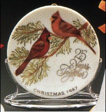 1987 Twenty-Five Years Together Hallmark Keepsake Ornament 750QX4439