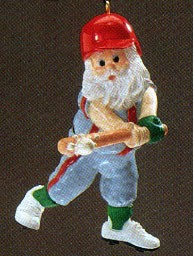 1987 Santa at the Bat Hallmark Keepsake Ornament 775QX4579
