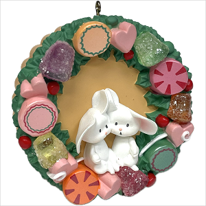 1988 First Christmas Together Wreath *Magic Hallmark Keepsake Ornament QLX7027