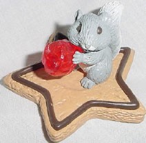1988 Sweet Star Squirrel *Clip On Hallmark Keepsake Ornament 500QX4184