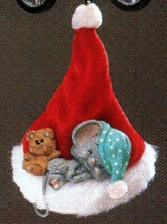 1987 Night Before Christmas Santa's Hat and Mouse (Issued 1987) Hallmark Keepsake Ornament 650QX4517