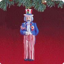 1988 Uncle Sam Nutcracker Hallmark Keepsake Ornament 700QX4884