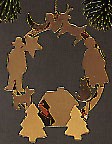 1988 Glowing Wreath Brass (NB) Hallmark Keepsake Ornament 600QX4921-2