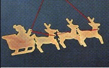 1988 Shiny Sleigh Hallmark Keepsake Ornament 575QX4924