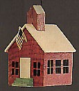 1988 Old-Fashioned Schoolhouse Hallmark Keepsake Ornament 400QX4971