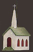 1988 Old-Fashioned Church  Hallmark Keepsake Ornament 400QX4981