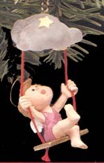 1989 Playful Angel Hallmark Keepsake Ornament QX4535