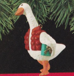 1990 Cozy Goose Hallmark Keepsake Ornament QX4966