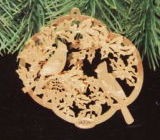 1990 Holiday Cardinals Brass Hallmark Keepsake Ornament QX5243