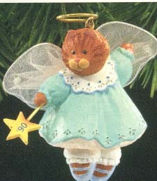 1990 Angel Kitty Hallmark Keepsake Ornament 875QX4746