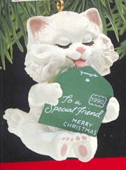 1990 Friendship Kitten Hallmark Keepsake Ornament 695QX4143