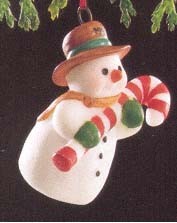 1991 Cool n Sweet Snowman * Miniature  Hallmark Keepsake Ornament 450qxm5867