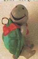 1991 Courier Turtle * Miniature Hallmark Keepsake Ornament 450qxm5857