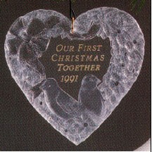 1991 First Christmas Together-Acrylic (SDB) Hallmark Ornament at Ornament Mall