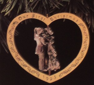 1993 First Christmas Together Twirl About Couple Hallmark Keepsake Ornament QX5955