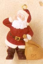 1995 Night Before Christmas 4th *Santa *Miniature Hallmark Keepsake Ornament 475QXM4807