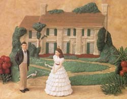 1996 Gone With The Wind Display with Miniatures *Miniature (SDB) Hallmark Keepsake Ornament 1995QXM421-1-2-2