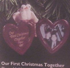 1997 Our First Christmas Together- Photo Holder Hallmark Keepsake Ornament 895QX647-2