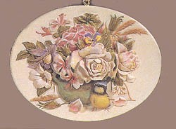 1997 Nature's Sketchbook Garden Bouquet Marjolein Bastin Hallmark Keepsake Ornament 1495QX675-2