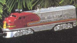 1997 Lionel Trains 2nd Santa Fe Diesel Locomotive Hallmark Keepsake Ornament 1895QX614-5