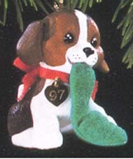 1997 Puppy Love-7th (NB) Hallmark Keepsake Ornament 1495QX6222-2