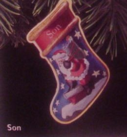 1997 Son-Tin Stocking Hallmark Keepsake Ornament 795QX660-5