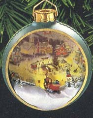 1998 Thomas Kinkade St. Nicholas Circle *Magic Hallmark Keepsake Ornament qxi7556
