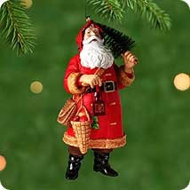 2000 Winterberry Santa  Hallmark Keepsake Ornament 1495QXI433-1
