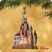2002 Beauty and the Beast -  Disney Castle in the Forest Hallmark Keepsake Ornament QXD4953