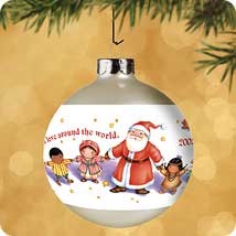 2002 Christmas Around The World-Ball  Hallmark Keepsake Ornament 695QX843-6
