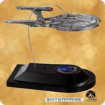 2002 Star Trek Enterprise NX-01 Features Voice Hallmark Keepsake Ornament 2400QX8294-3-2