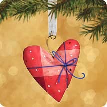 2002 Between Us - A Heartful of Grateful Hallmark Keepsake Ornament QP1523